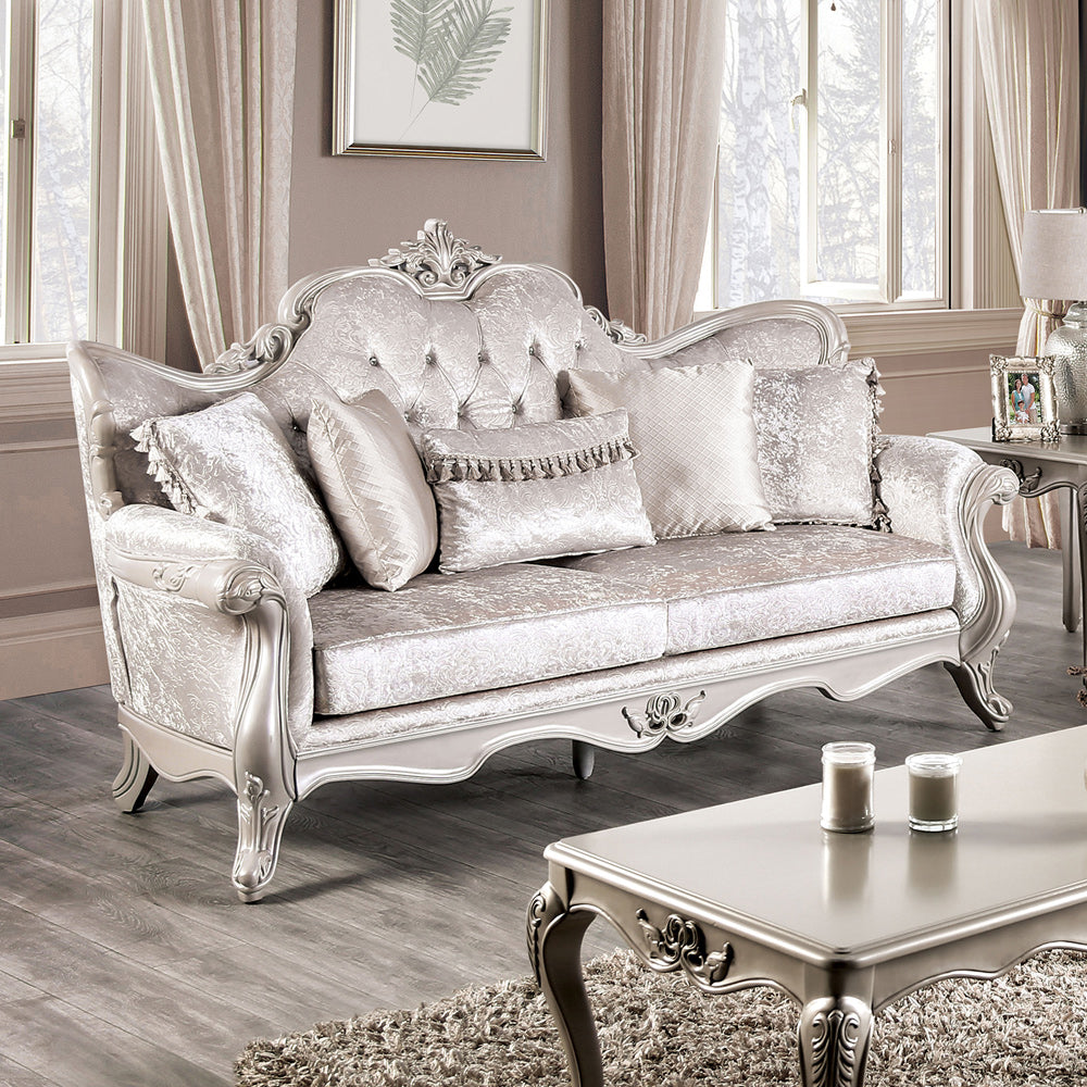 Furniture of America - Acapulco Sofa in Off-White - FM65001WH-SF View 1