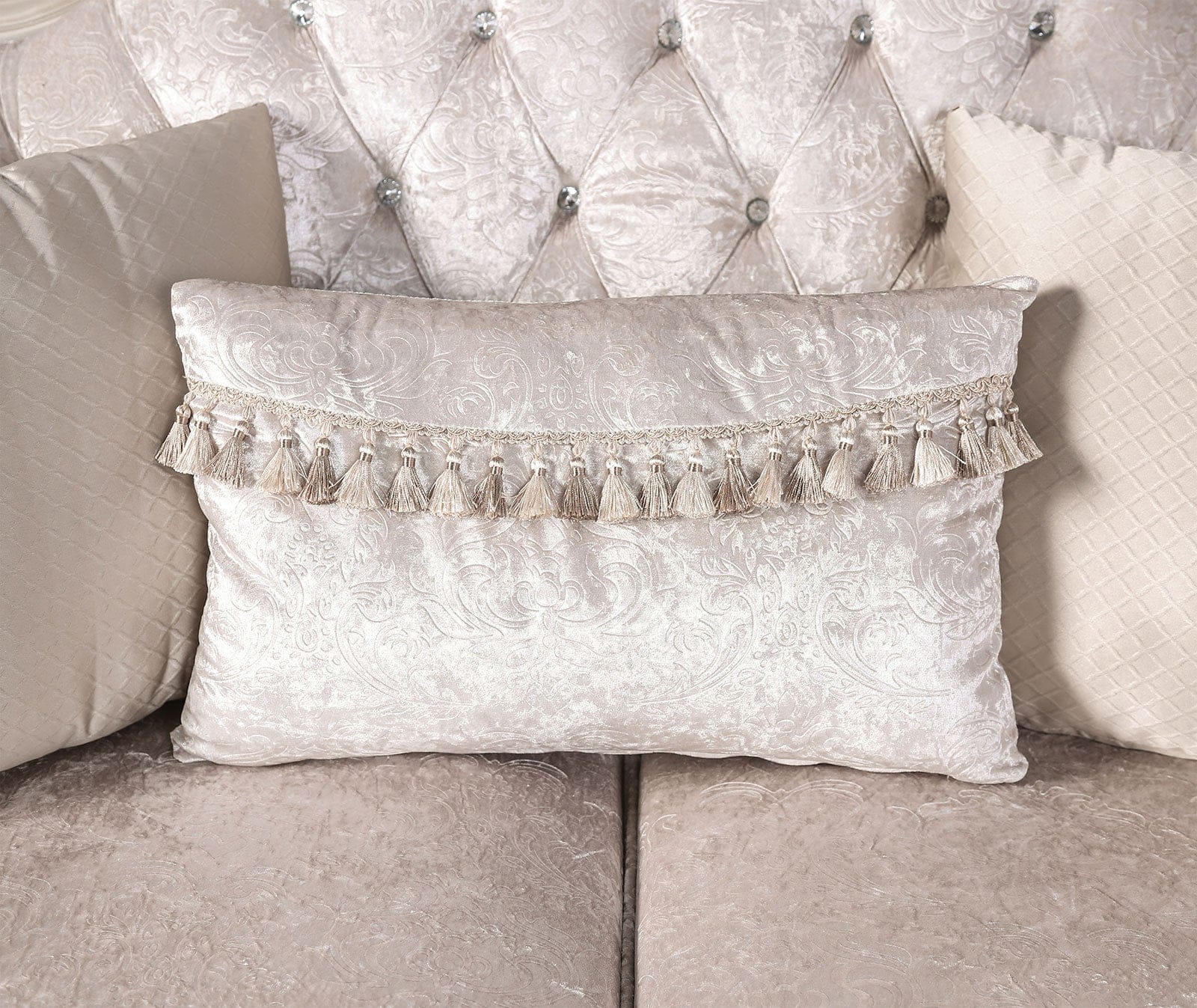 Furniture of America - Acapulco Sofa + Loveseat in Off-White - FM65001WH-2PC View 5