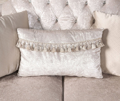 Furniture of America - Acapulco Sofa + Loveseat in Off-White - FM65001WH-2PC View 5