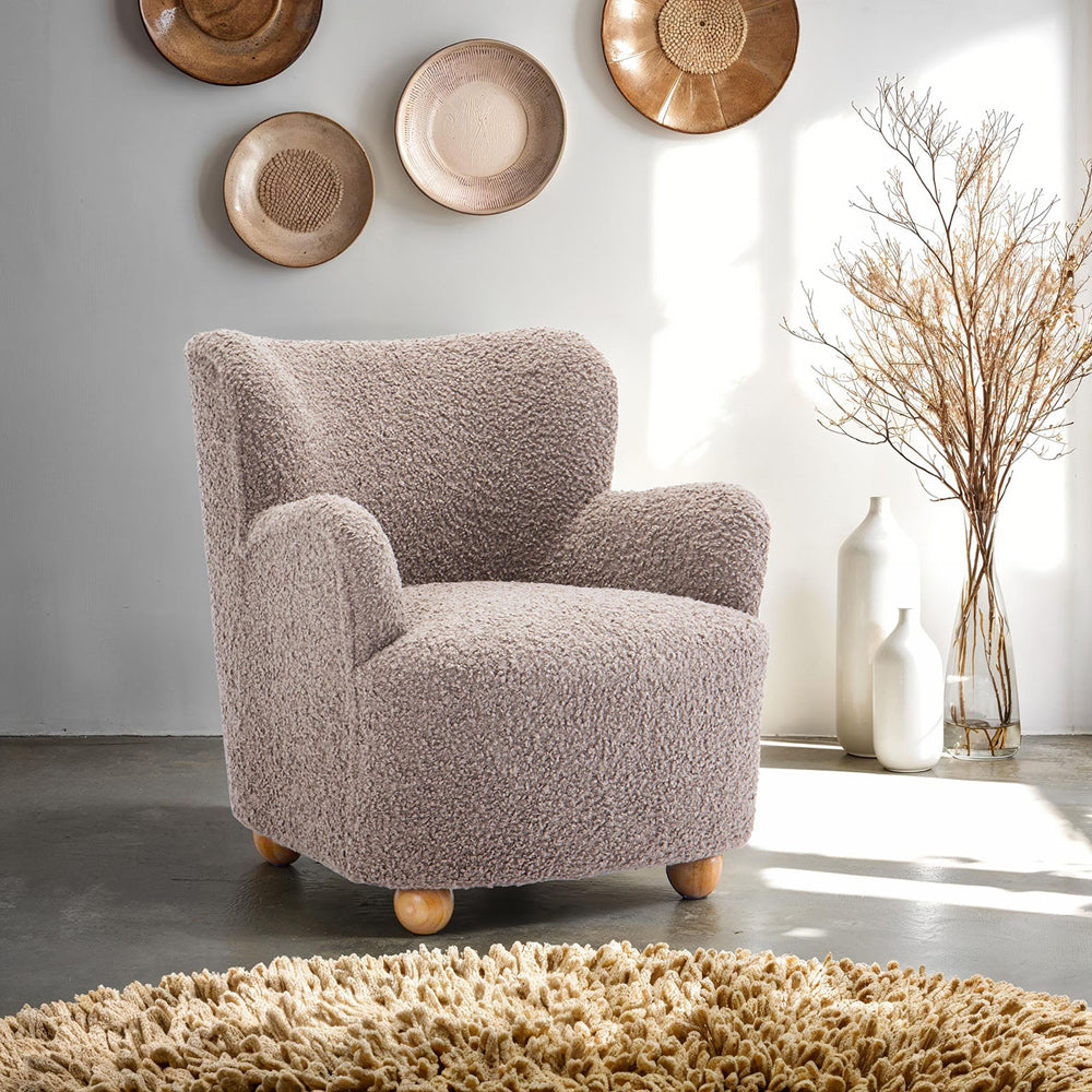Furniture of America - Acaso Accent Chair in Mushroom - FM-AC8017LB View 1