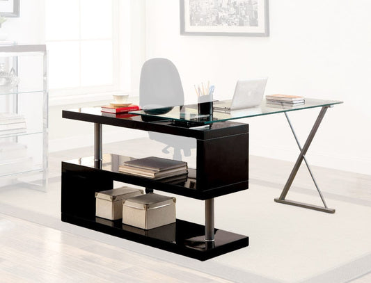 Furniture of America - Acke Computer Desk in Black - CM-DK6131BK View 1