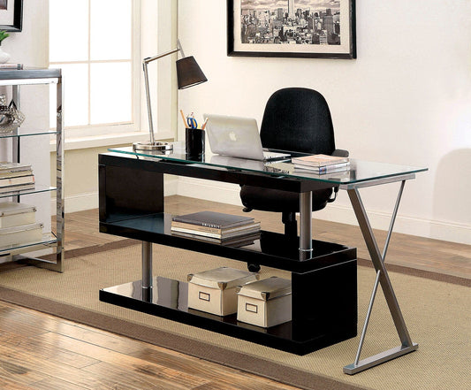 Furniture of America - Acke Computer Desk in Black - CM-DK6131BK View 2