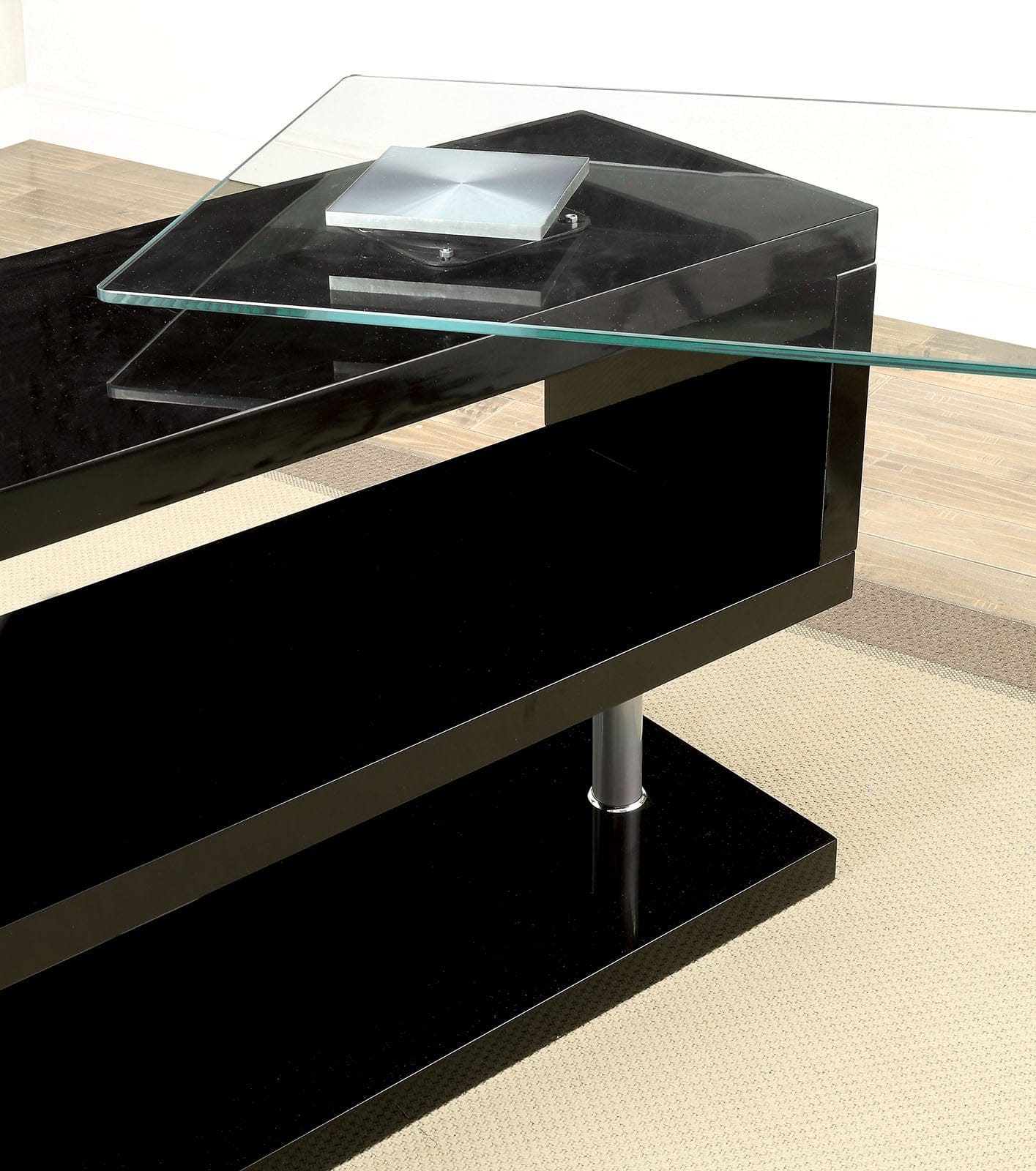 Furniture of America - Acke Computer Desk in Black - CM-DK6131BK View 3