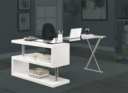 Furniture of America - Acke Computer Desk in White - CM-DK6131WH View 1
