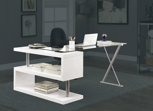 Furniture of America - Acke Computer Desk in White - CM-DK6131WH View 1