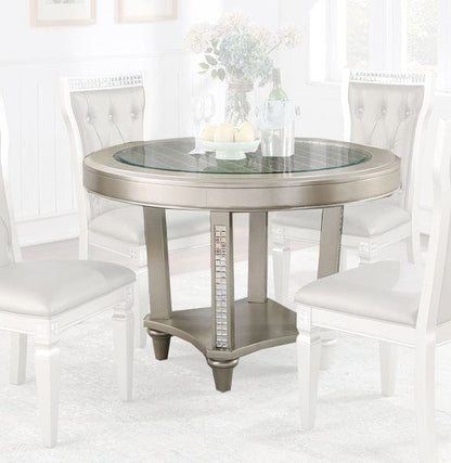 Furniture of America - Adelina Round Table in Champagne - CM3158RT View 2