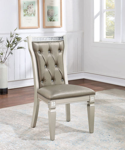 Furniture of America - Adelina Side Chair Set of 2 in Champagne/Warm Gray - CM3158SC-2PK View 1