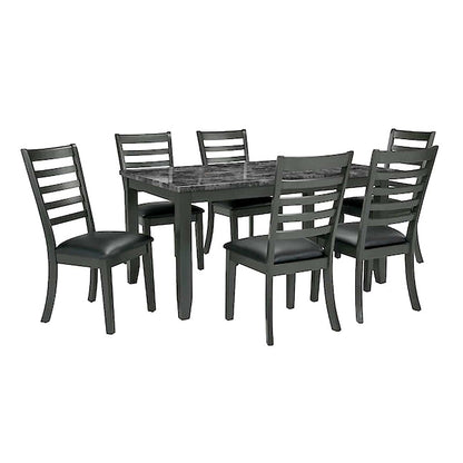 Furniture of America - Adia 7 Pc. Dinning Table Set in Dark Gray - TM3110T-7PK View 1