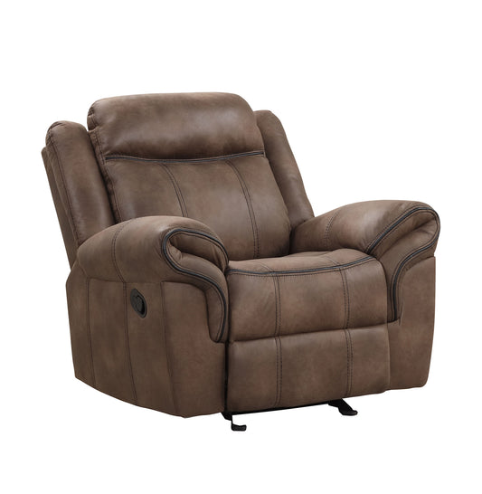 Furniture of America - Agata Glider Recliner in Brown - NX6001BR-CH View 1
