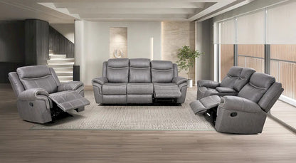 Furniture of America - Agata - Glider Recliner - Warm Gray - NX6001WG-CH view 2
