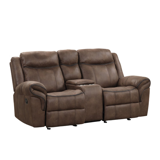 Furniture of America - Agata Loveseat in Brown - NX6001BR-LV View 1