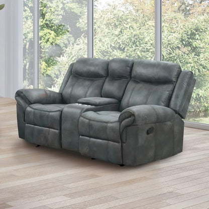 Furniture of America - Agata - Manual Glider Loveseat, Dark Gray - NX6001DG-LV view 1