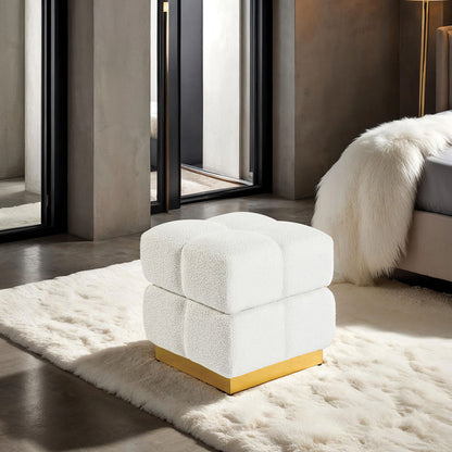 Furniture of America - Aileen Storage Stool in Beige - FM-AC8006WH View 2