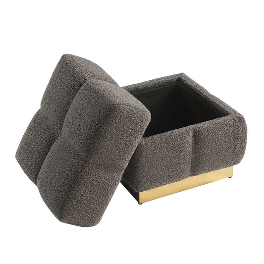 Furniture of America - Aileen Storage Stool in Charcoal - FM-AC8006GY View 1