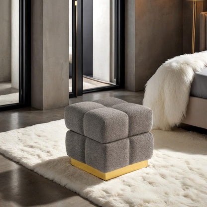 Furniture of America - Aileen Storage Stool in Charcoal - FM-AC8006GY View 2