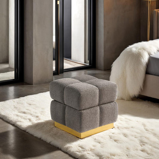 Furniture of America - Aileen Storage Stool in Charcoal - FM-AC8006GY View 2