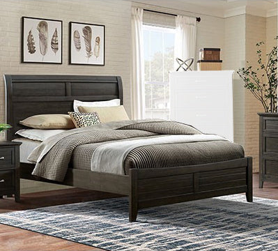 Furniture of America - Alaina Cal.King Bed in Walnut - FOA7916CK-BED View 1