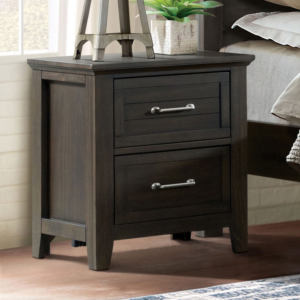 Furniture of America - Alaina Nightstand w/ USB in Walnut - FOA7916N View 1
