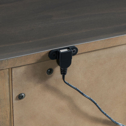 Furniture of America - Alaina Nightstand w/ USB in Walnut - FOA7916N View 2