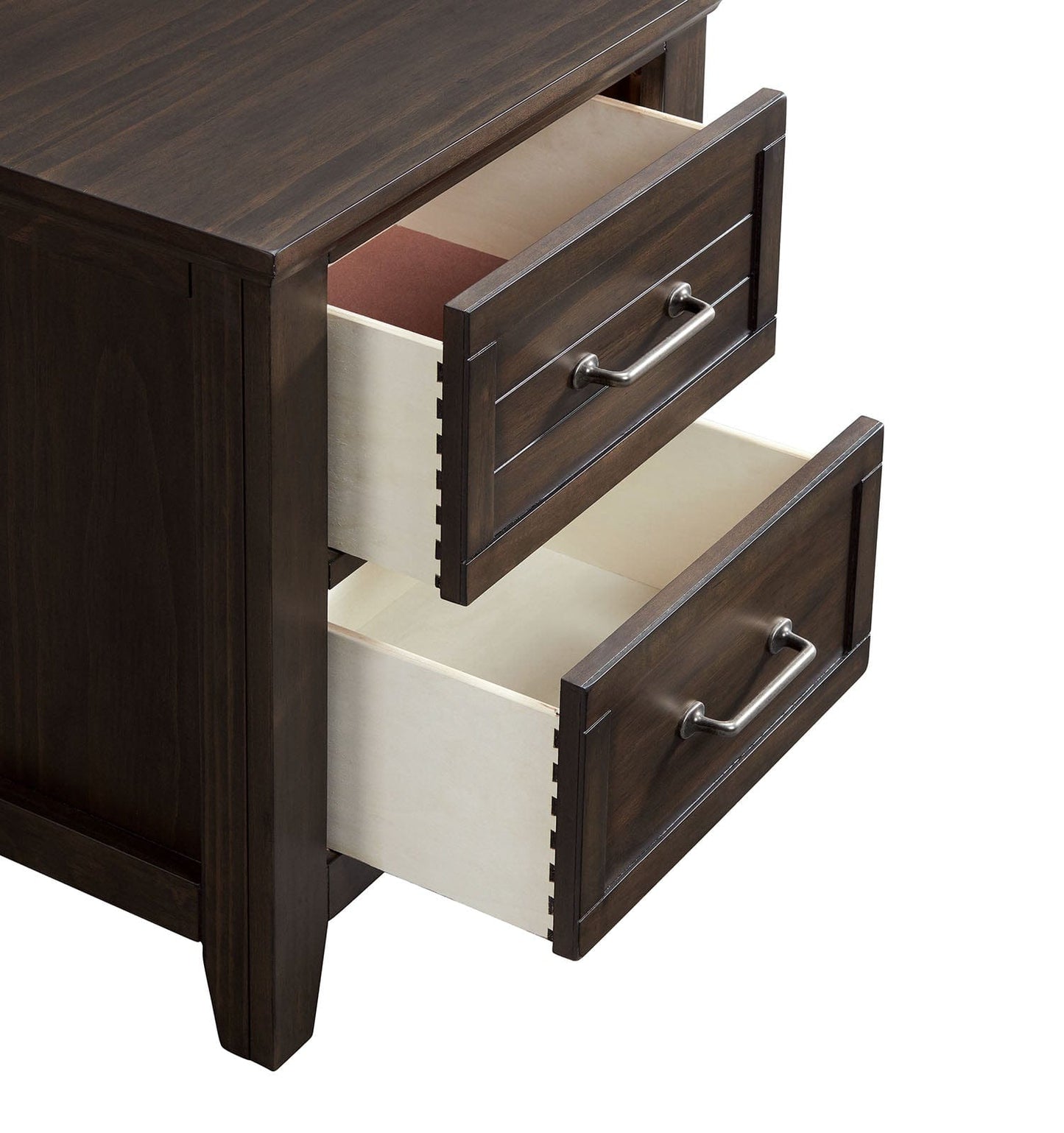 Furniture of America - Alaina Nightstand w/ USB in Walnut - FOA7916N View 3