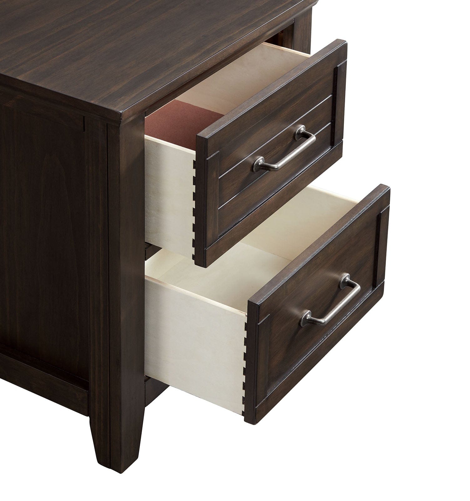 Furniture of America - Alaina Nightstand w/ USB in Walnut - FOA7916N View 3