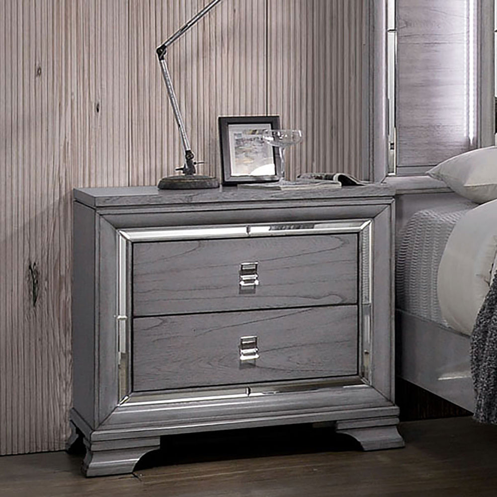 Furniture of America - Alanis Nightstand in Light Gray - CM7579N View 1