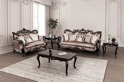 Furniture of America - Albacete Chair in Dark Cherry/Brown - FM65006BR-CH View 2