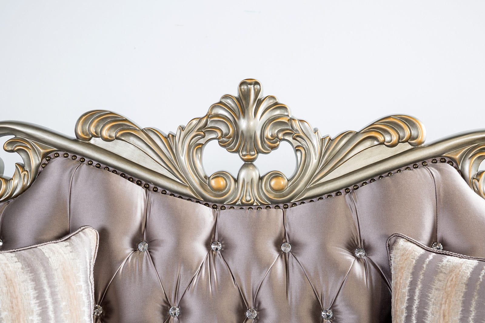 Furniture of America - Albacete Sofa + Loveseat in Champagne/Purple - FM65006PR-2PC View 6