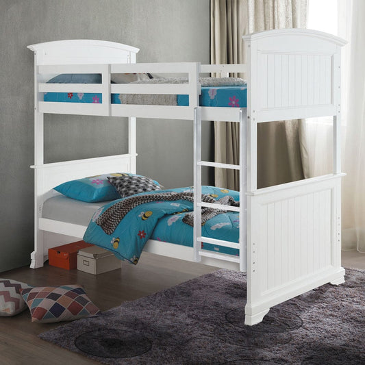 Furniture of America - Albano Twin/Full Bunk Bed in White - FM-BK107WH-F-BED View 1
