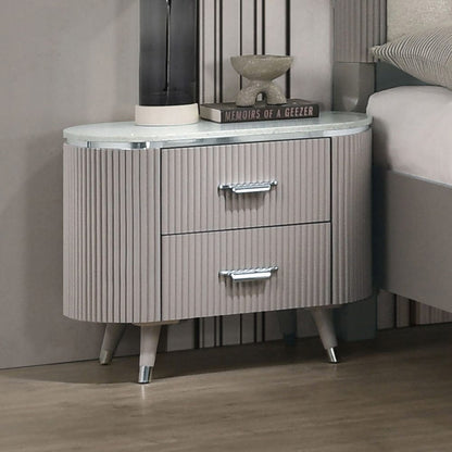 Furniture of America - Aldridge Nightstand in Light Gray - FM7243GY-N View 1