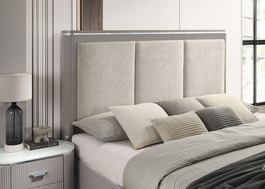 Furniture of America - Aldridge Queen Bed in Light Gray - FM7243GY-Q-BED View 2