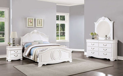 Furniture of America - Alecia 4 Pc. Twin Bedroom Set in White - CM7458WH-T-4PC View 1