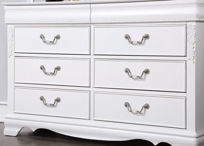 Furniture of America - Alecia 4 Pc. Twin Bedroom Set in White - CM7458WH-T-4PC View 3