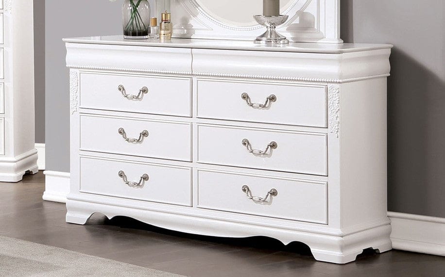 Furniture of America - Alecia Dresser in White - CM7458WH-D View 1