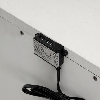 Furniture of America - Alecia Nightstand w/ USB in White - CM7458WH-N View 2