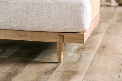 Furniture of America - Alesund Sofa + Loveseat in Beige/Light Oak - CM9981-2PC View 7