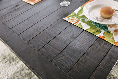 Furniture of America - Alfred Dining Table in Antique Black - CM3735T View 3