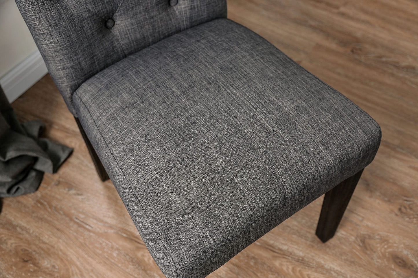 Furniture of America - Alfred Side Chair in Antique Black/Gray - CM3735GY-SC-2PK View 3