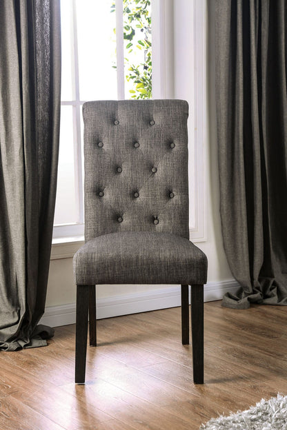 Furniture of America - Alfred Side Chair in Antique Black/Gray - CM3735GY-SC-2PK View 5