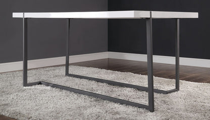 Furniture of America - Alisha Dining Table in White/Black - FOA3799T-TABLE View 1