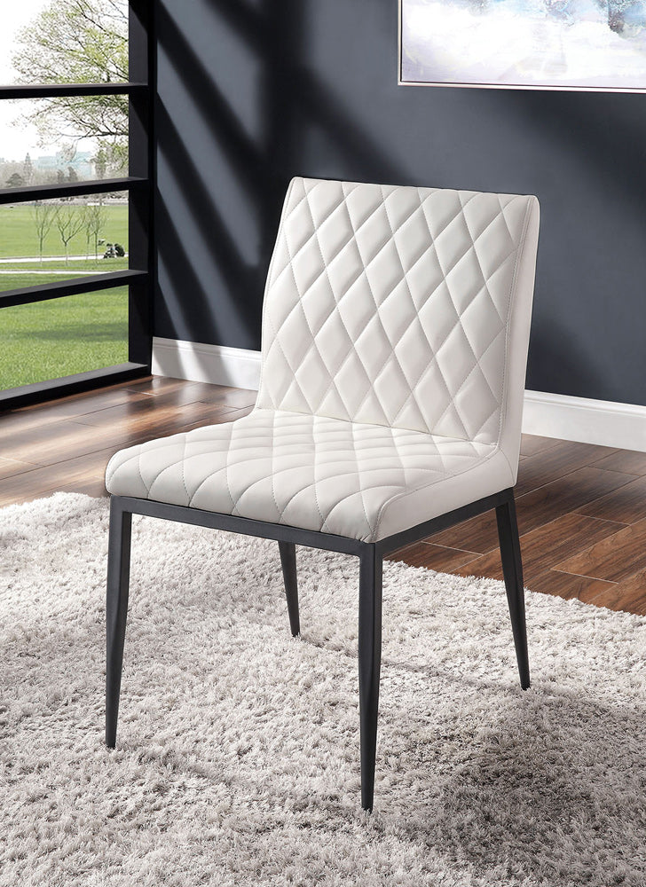 Furniture of America - Alisha Side Chair Set of 2 in Black/Ivory - FOA3799SC-2PK View 1