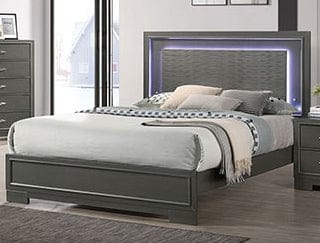 Furniture of America - Alison E.King Bed in Metallic Gray - CM7416GY-EK-BED View 1