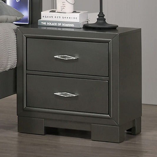 Furniture of America - Alison Nightstand in Metallic Gray - CM7416GY-N View 1