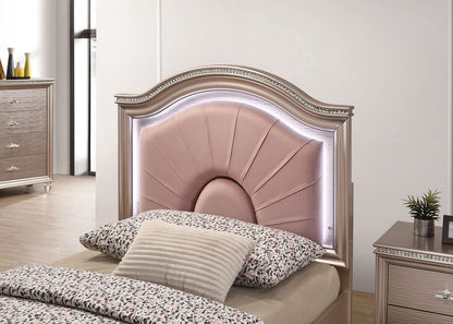 Furniture of America - Allie Twin Bed in Rose Gold - CM7901RG-T-BED View 4