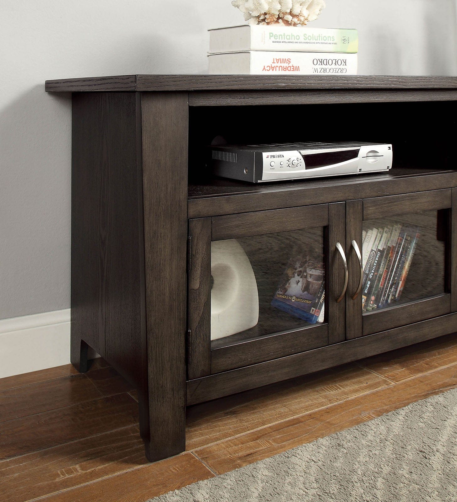 Furniture of America - Alma 60" TV Stand in Gray - CM5903-TV-60 View 2