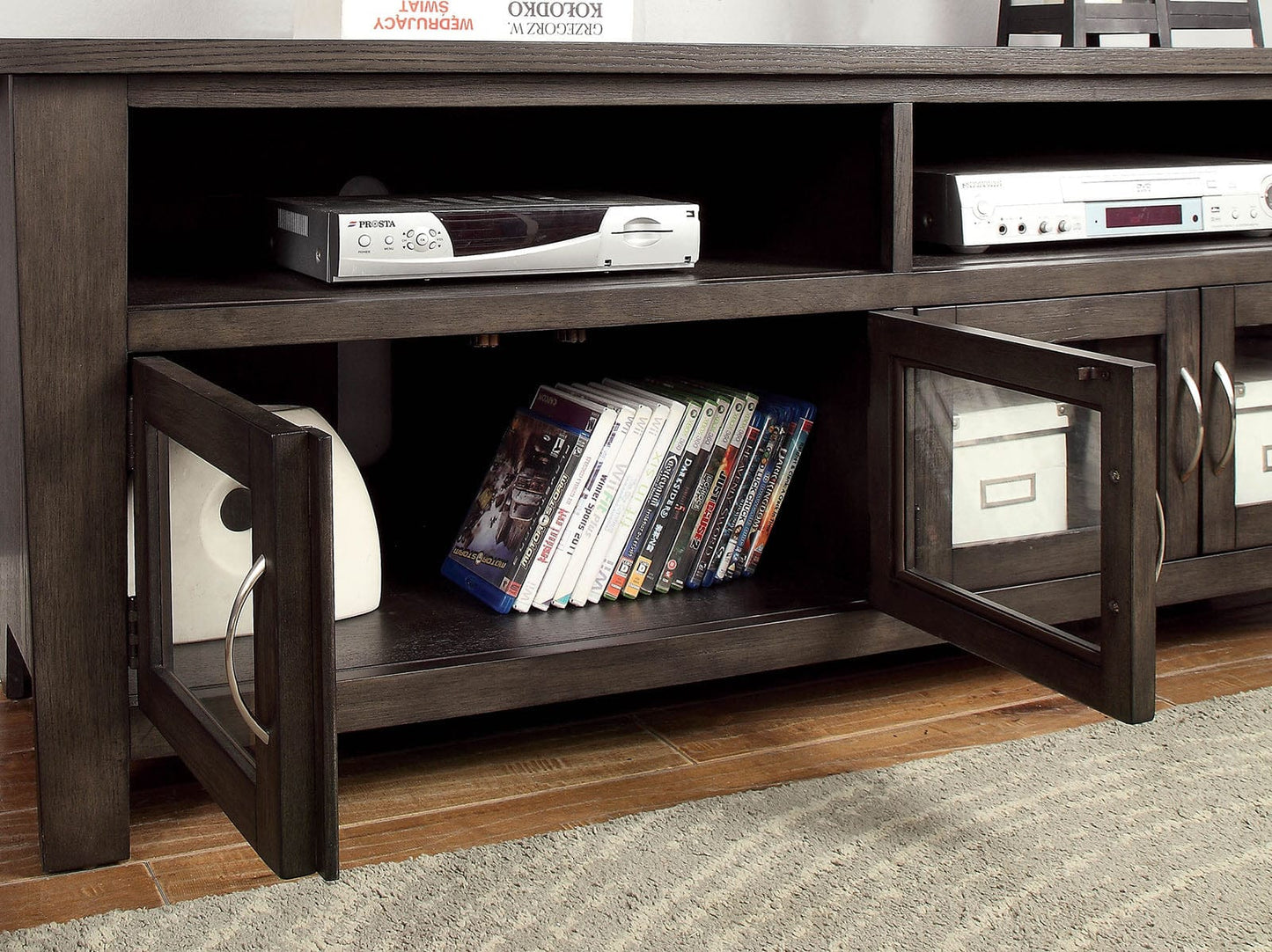 Furniture of America - Alma 60" TV Stand in Gray - CM5903-TV-60 View 3