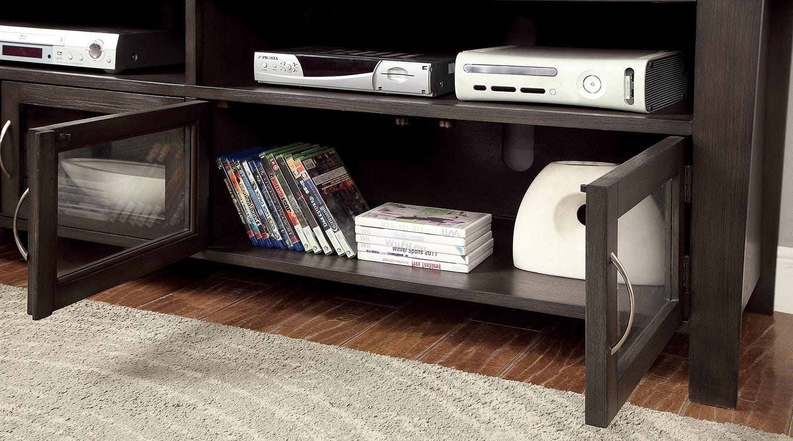 Furniture of America - Alma 72" TV Stand in Gray - CM5903-TV-72 View 2