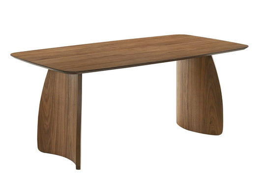 Furniture of America - Alnwick Dining Table in Walnut/Beige - FM3217WN-T-TABLE View 1