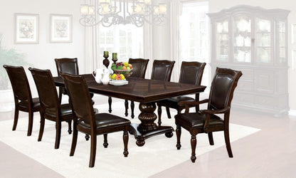 Furniture of America - Alpena 9 Pc. Dining Table Set (2AC+6SC) in Brown Cherry - CM3350T-9PC View 1