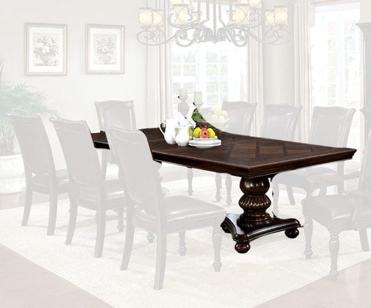 Furniture of America - Alpena Dining Table in Brown Cherry - CM3350T-TABLE View 1